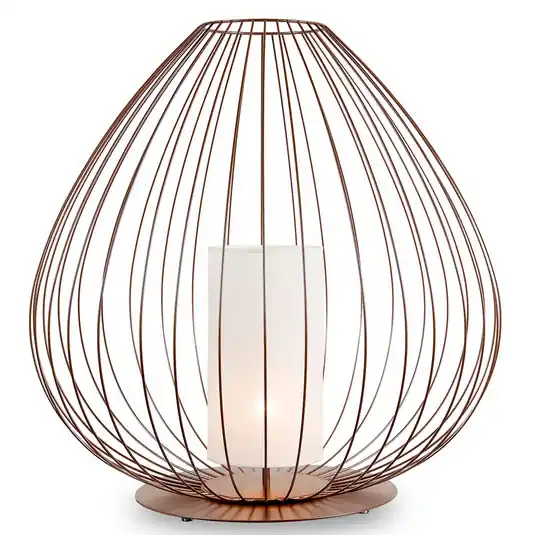 Kedvezményes ár Karman Cell - padlólámpa kalitkában Ø 84 cm, bronz