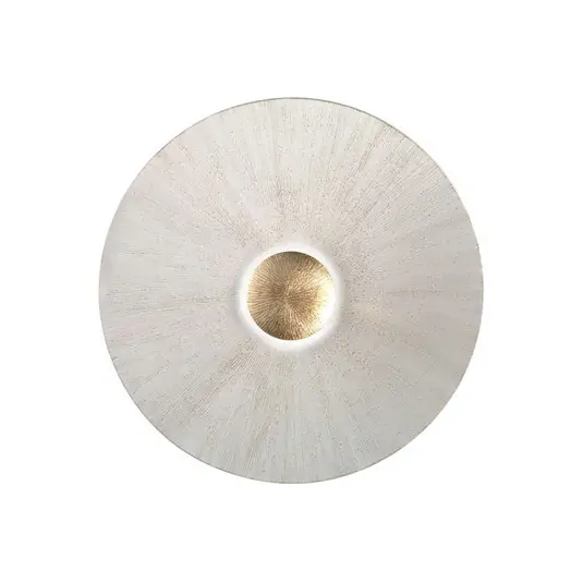 Legkelendőbb Fali lámpa Moon Sun, Ø 54 cm, fehér/arany