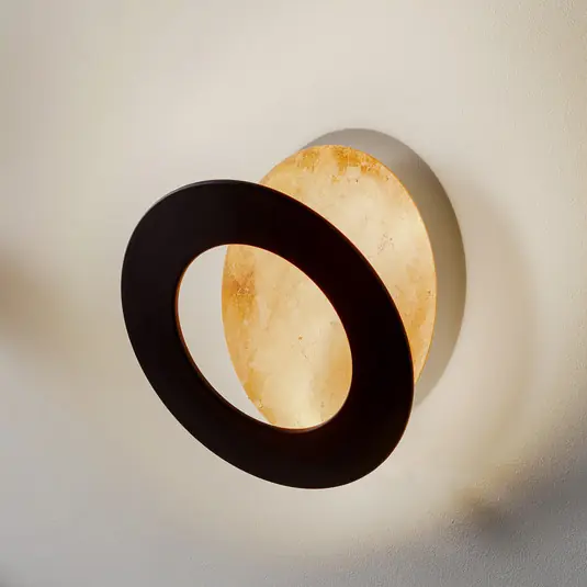 Különleges ajánlat ICONE Vera Vera LED fali lámpa 930 Ø26cm réz/fekete