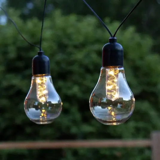 Vásárlói kedvenc Glow LED fényfüzér, elem, tiszta