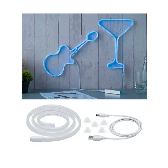 Paulmann LED csík Neon Colorflex USB 1m kék Azonnali szállítás
