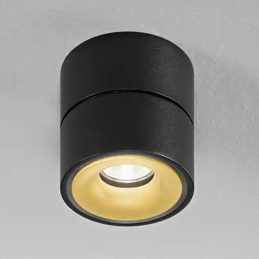 Egger DLS LED mennyezeti reflektor Clippo S, fekete-arany Azonnal elérhető