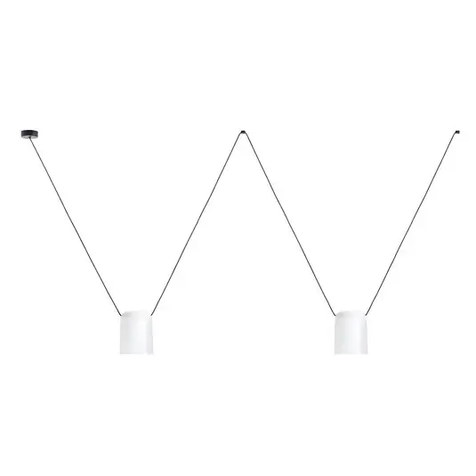 LEDS-C4 Attic Double henger Ø 15 cm fehér Akció