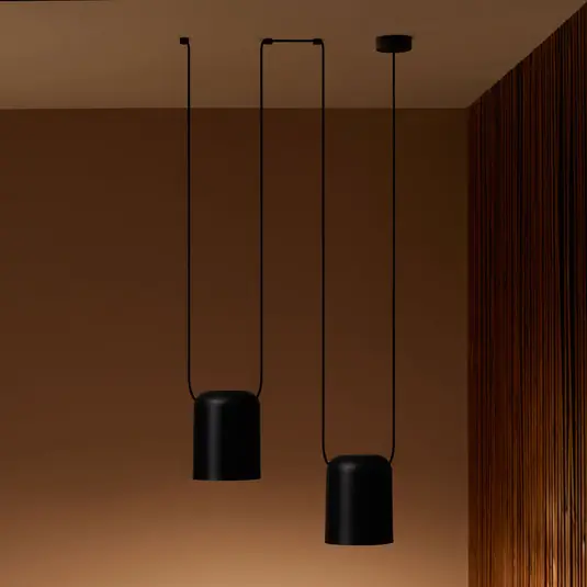 LEDS-C4 Attic Double henger Ø 15 cm fekete Vedd meg most