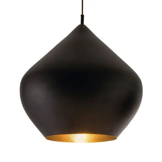 Végkiárusítás Tom Dixon Beat Stout LED függő lámpa, fekete