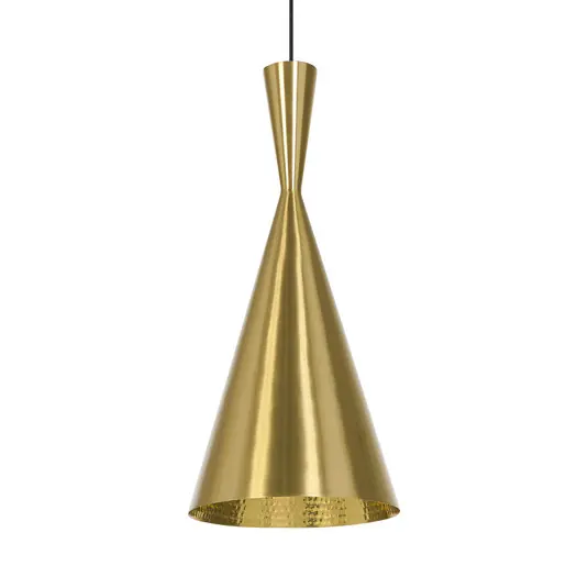 Tom Dixon Beat Tall LED függő lámpa, sárgaréz Ne maradj le