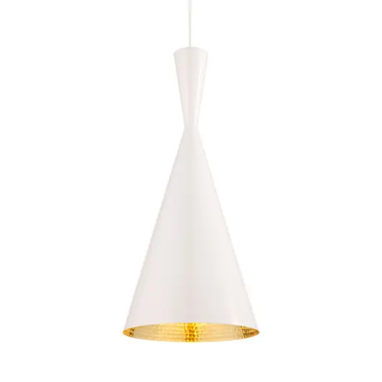 Legnépszerűbb Tom Dixon Beat Tall LED függő lámpa, fehér