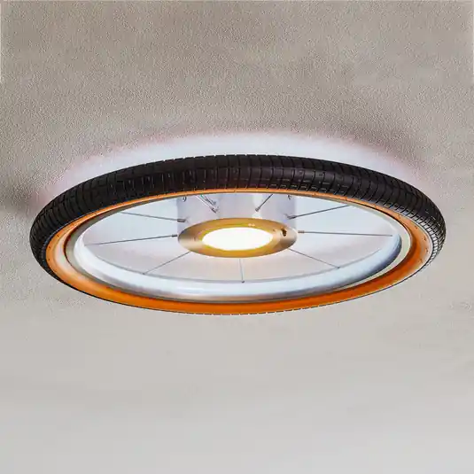 Szuper akció LED mennyezeti lámpa kerék, RGB, fekete