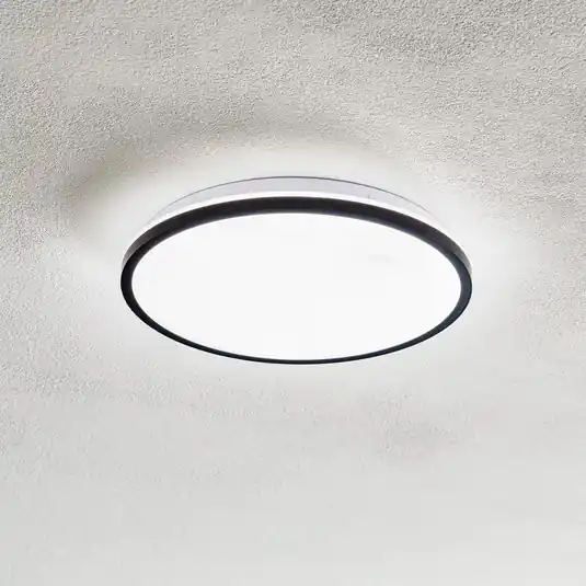 LED mennyezeti lámpa Lana, háttérvilágítással Ø28 fekete Rendeld meg most