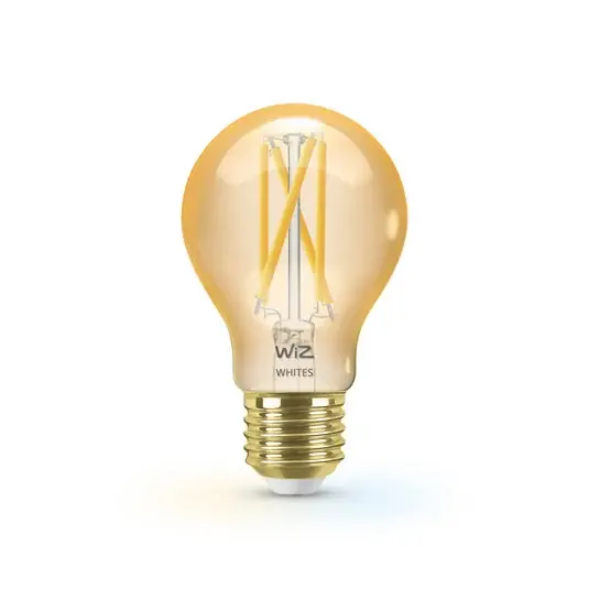 WiZ A60 LED izzó Wi-Fi E27 7W borostyán CCT Azonnali szállítás