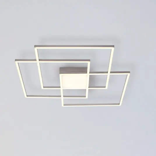 LED mennyezeti világítás Asmin, CCT, acél, 75x75cm Szezonális akció