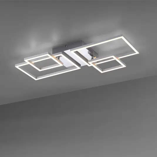 LED mennyezeti világítás Iven, acél, 32,4x30cm Prémium