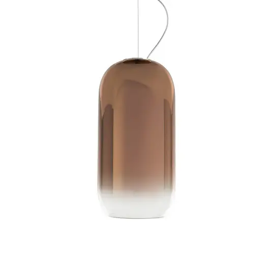 Artemide Gople Mini függő lámpa, bronz/fekete Szezonális akció