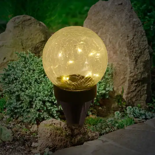 5248203 LED napelemes deko lámpa üvegből, 3 db Különleges ajánlat