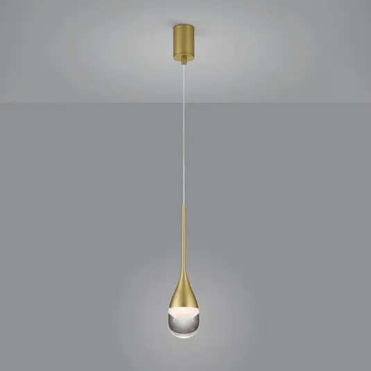 Helestra Deep LED függő lámpa, matt arany Végkiárusítás