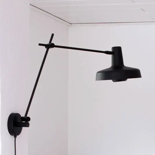 Biztonságos fizetés GRUPA Arigato fali 1-lámpás 70cm Ø23cm fekete