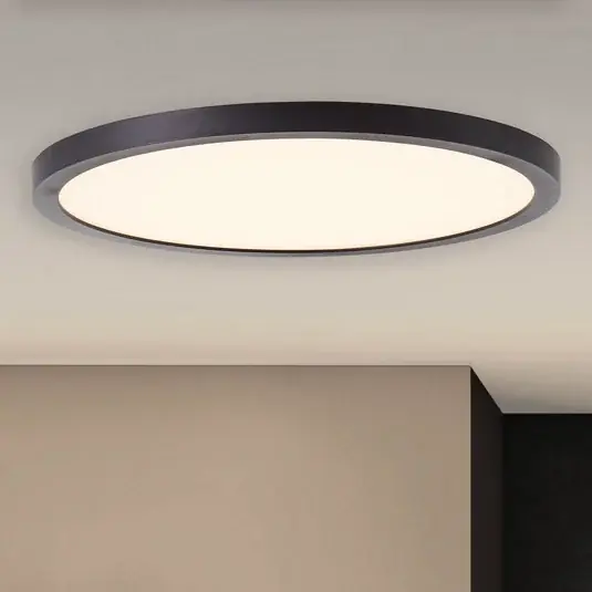 Azonnali szállítás LED mennyezeti lámpa Tuco, fekete, Ø 25 cm