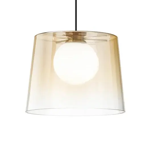 Azonnali szállítás Ideal Lux Fade LED függő lámpa borostyán-átlátszó