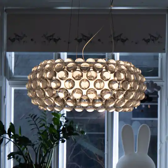 Foscarini Caboche Plus media függő lámpa R7s, szürke Nézd meg most