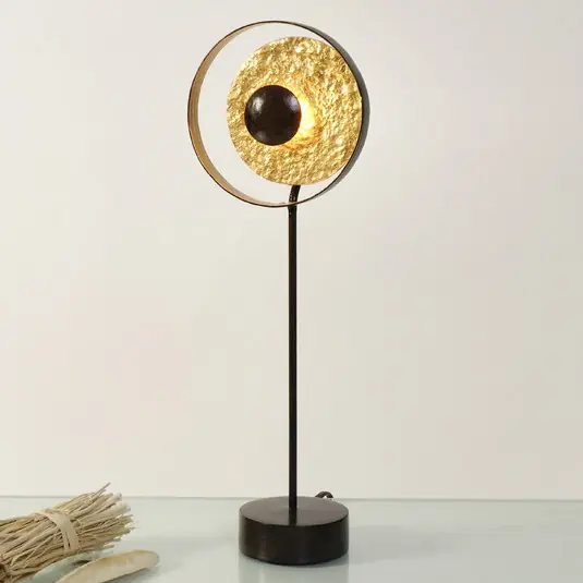 Asztali lámpa, Műhold arany-barna, magassága 42 cm Csak ma