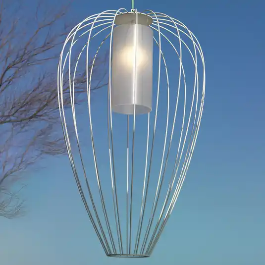 Alacsony ár Karman Cell - ketreces függő lámpa, Ø55cm, fehér