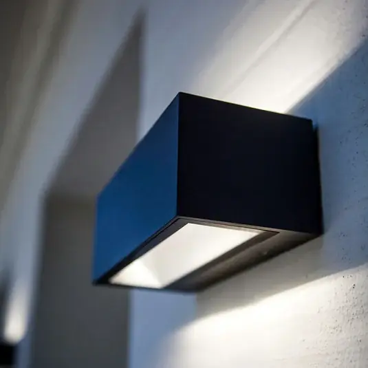 LED külső fali lámpa Gemini 22 cm 3 000 K fekete Biztonságos fizetés