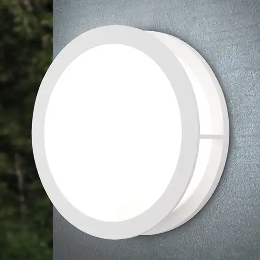 Kültéri fali lámpa Henry, Ø 30cm fehér Legjobb ár