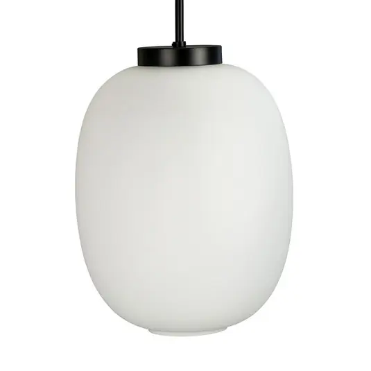 Csak ma Dyberg Larsen DL39 függő Ø 25 cm opálfehér/fekete
