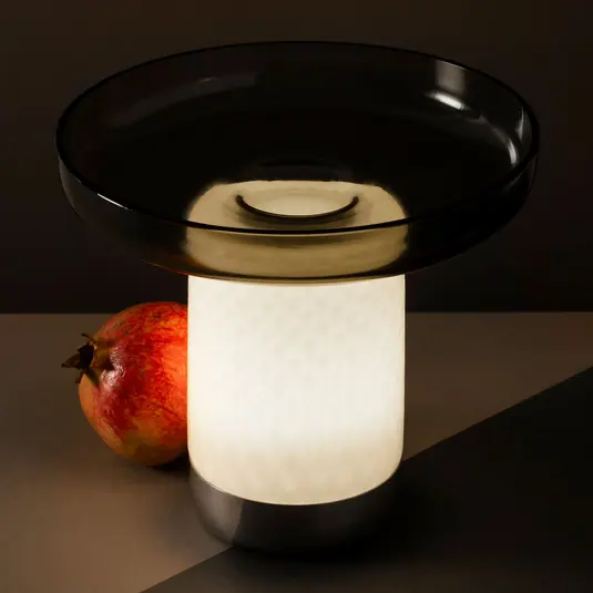 Artemide Bontà LED asztali lámpa, szürke búra Akció