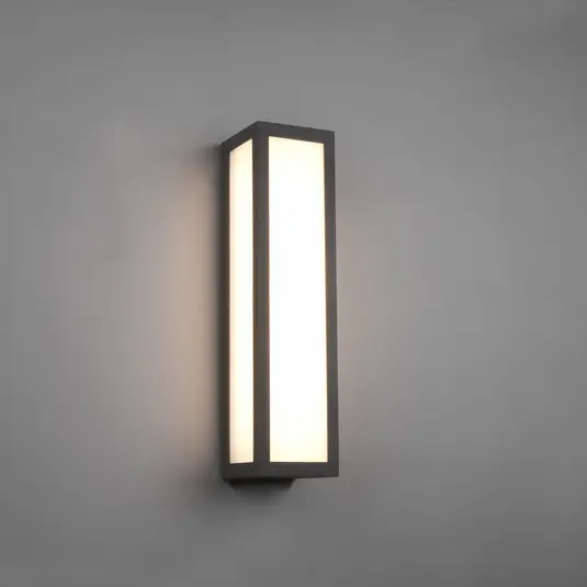 Expressz kézbesítés LED kültéri fali lámpa Fuerte, antracit, alumínium, IP54