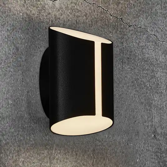 LED kültéri falilámpa Grip, CCT Smart Home, fekete Expressz kézbesítés