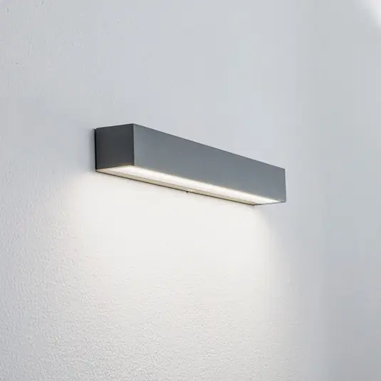 Azonnal elérhető Arcchio LED kültéri fali lámpa Lengo, 50 cm, 1 izzó, szürke, CCT