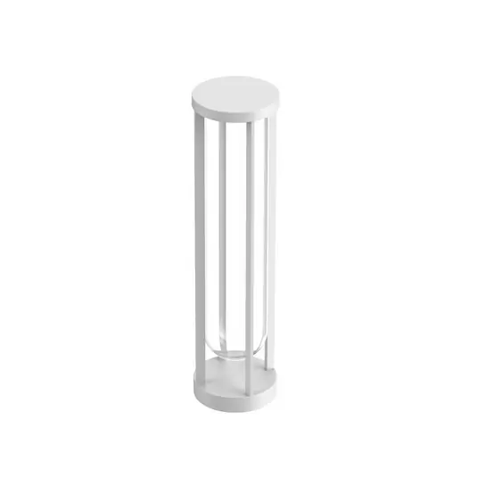 FLOS In Vitro Bollard 2, 2,700 K, 60 cm, fehér Expressz kézbesítés