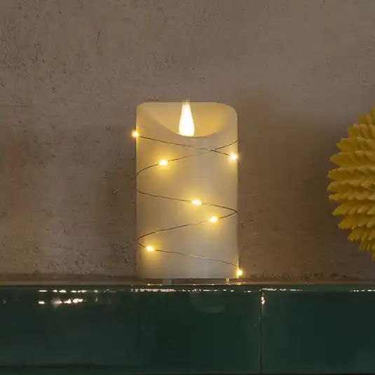 LED viaszgyertya fehér Fény színe meleg fehér 17,8 cm Vedd meg online