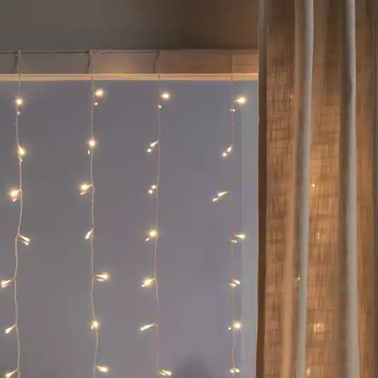 Legjobb ár LED fényfüggöny, 120 égős, melegfehér