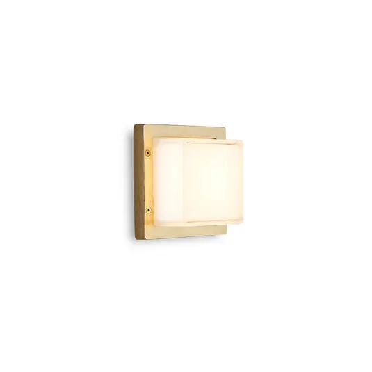 Biztonságos vásárlás LED kültéri falilámpa Ice Cubic 3403, natúr s.réz