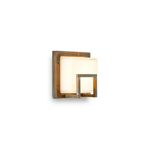 Nézd meg most LED kültéri falilámpa Ice Cubic 3407, antik s.réz
