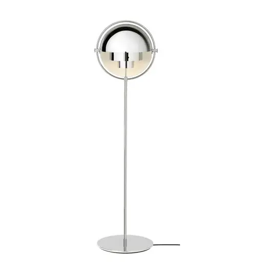 Szuper ajánlat GUBI Multi-Lite állólámpa, magasság 148 cm, króm/króm