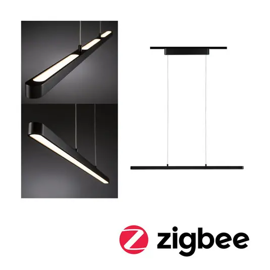 Paulmann URail Lento LED függő ZigBee CCT fekete Olcsó