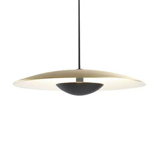 Expressz kézbesítés MARSET Ginger LED függő világítás, Triac Ø42cm sárgaréz/fehér