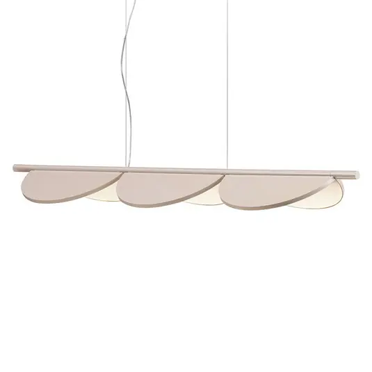 Biztonságos vásárlás FLOS Almendra Linear LED függő 3 égő rózsasz.