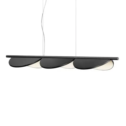 Gyors szállítás FLOS Almendra Linear LED függő 3 égő antracit