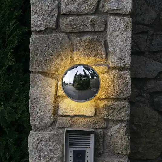 MARSET Babila LED kültéri fali világítás Ø28cm rozsdamentes acél Kedvezmény