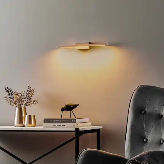 Quitani Tolu LED fali lámpa, nikkel, 45cm Kedvezményes ár