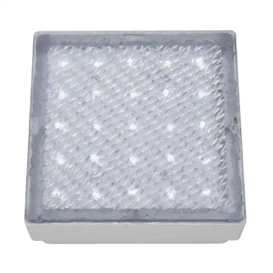 Biztonságos fizetés LED padlóba süllyesztett lámpa Walkover, IP68 15x15cm