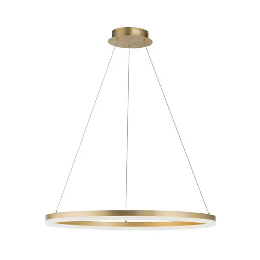 Paul Neuhaus LED-es függőlámpa Titus, Ø 80 cm, sárgaréz, fényerőszabályozó Vedd meg online