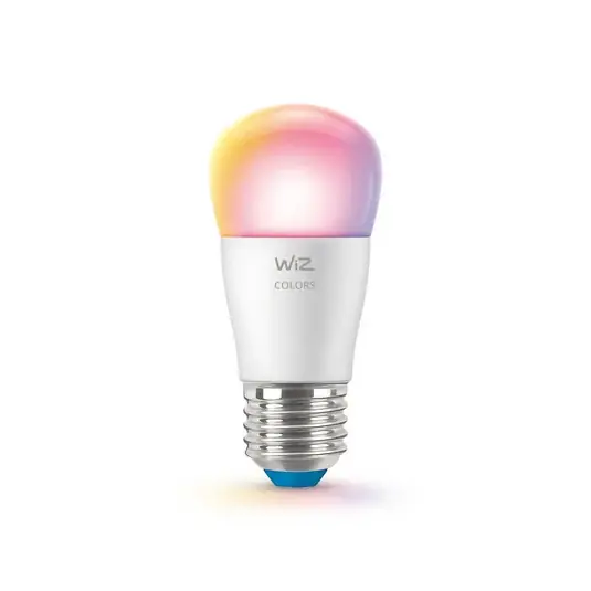 WiZ P45 LED izzó E27 4,9 W csepp alakú, szatén RGBW Szuper akció