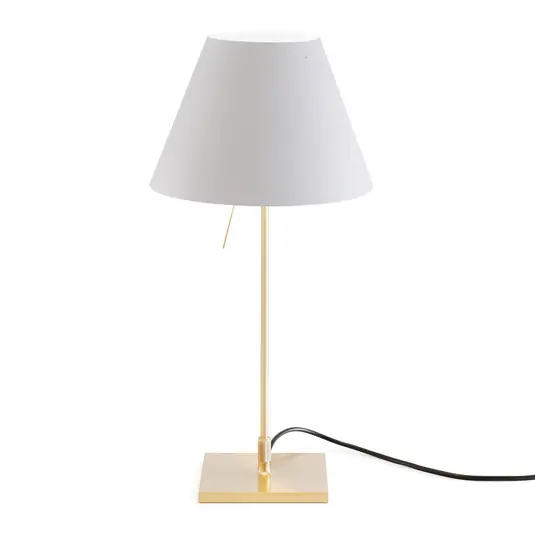 Vedd meg most Luceplan Costanzina lámpa sárgaréz köd fehér