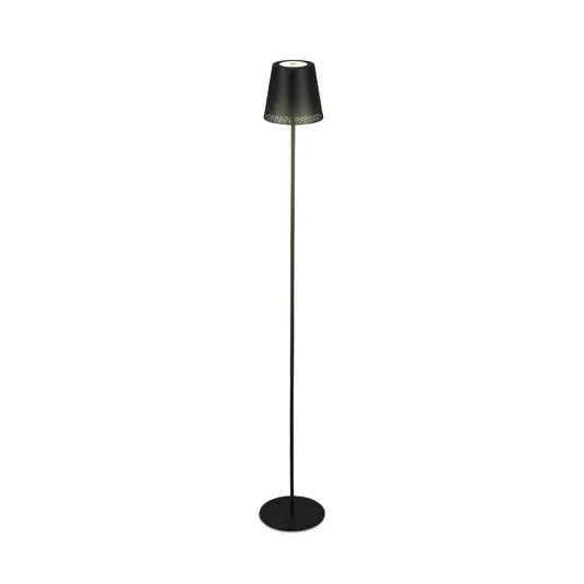 Kiki LED újratölthető állólámpa, 3,000K, fekete, IP44 Árengedmény