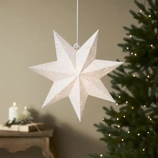 Outlet Papírcsillag Classic E14 foglalattal, fehér